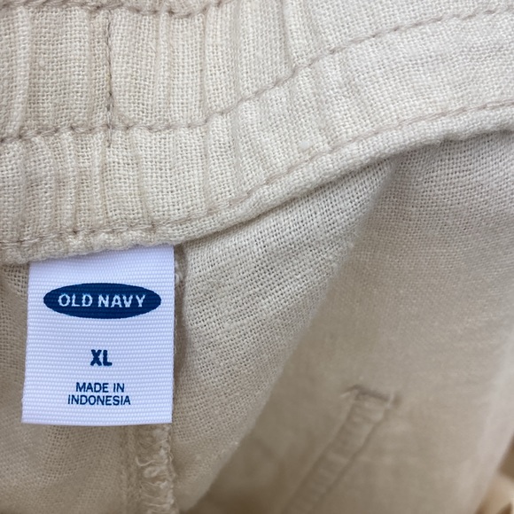 Brand new old navy linen pants- wide leg -XL-cream/beige color- - Picture 5 of 12